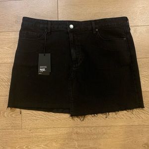Paige Black Denim Skirt